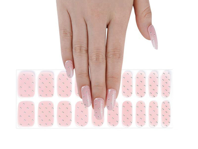 Blush brilliance semicured gel blush nails