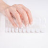 White French Tips Crystal frost semicured gel nail stickers