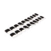 Inked edge black French tips semicured gel nail stickers