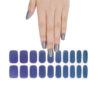 Mystical twilight ombré semicured gel nail stickers