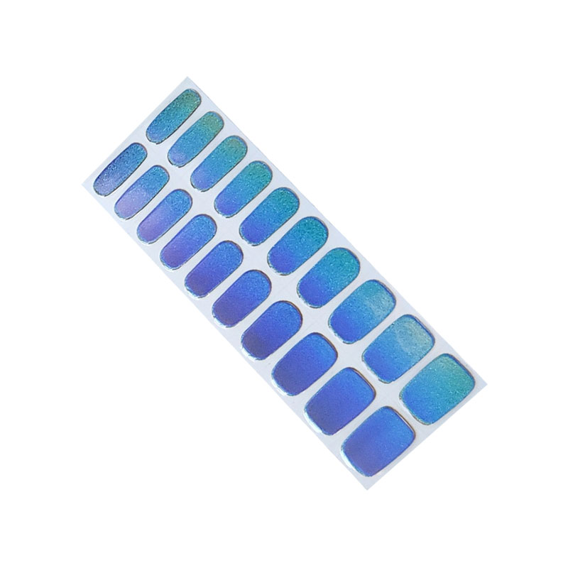 Mystical twilight ombré semicured colour changing gel nails