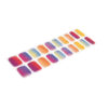 Vibrant color burst semicured colourful gel nails